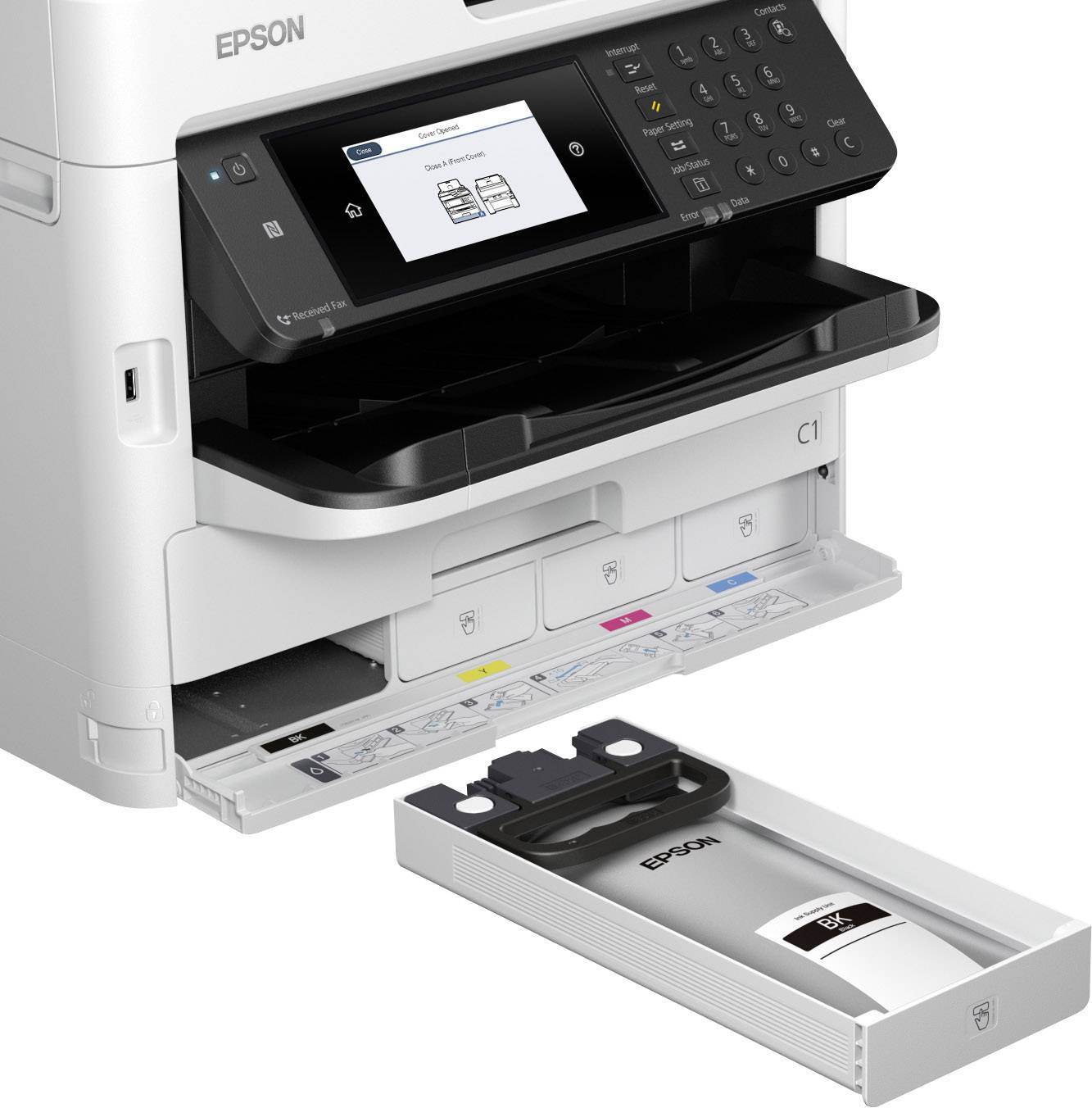 Epson WorkForce Pro WF-C5790DWF Farb Tintenstrahl Multifunktionsdrucker A4 Drucker, Scanner, Kopierer, Fax LAN, WLAN, NFC, Duplex
