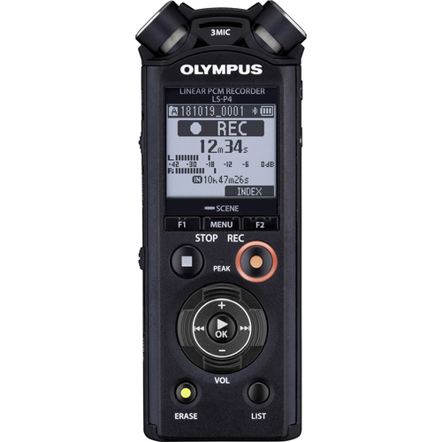 Olympus LS-P4 Mobiler Audio-Recorder Schwarz