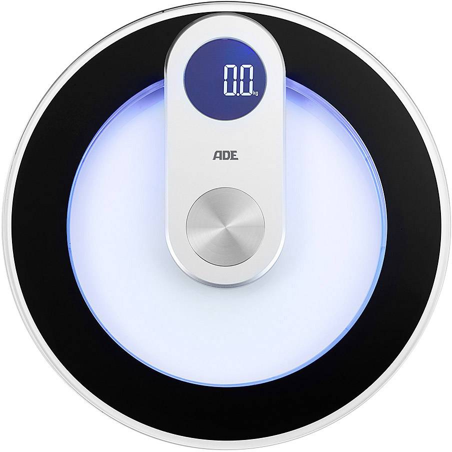 ADE BE 1700 Iris Digitale Personenwaage Wägebereich (max.)=150 kg Schwarz (matt), Glas