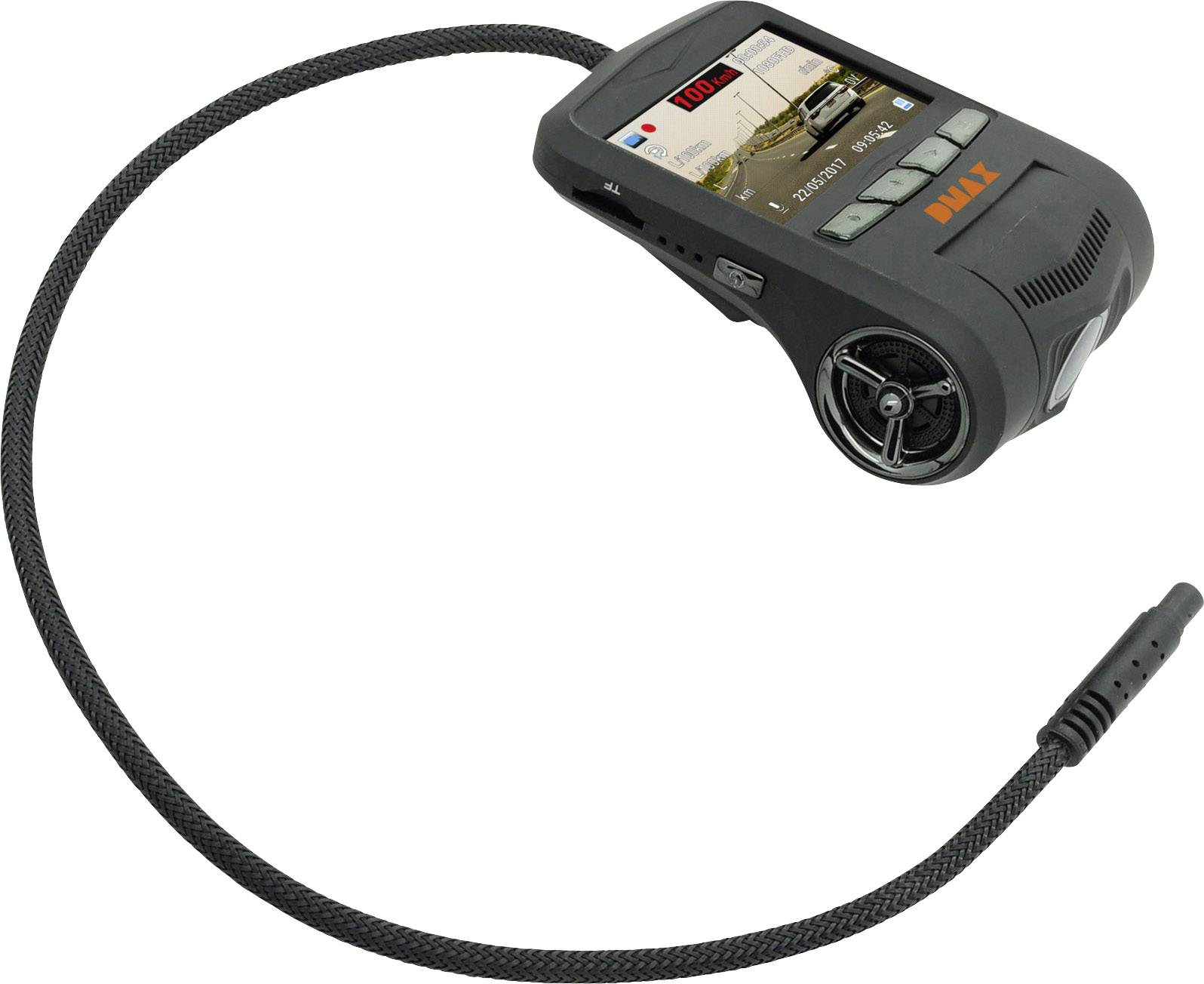 DMAX OBD Dashcam Blickwinkel horizontal max.=170° 12V OBD Fahrzeugdatenübertragung, WLAN, Display, Mikrofon