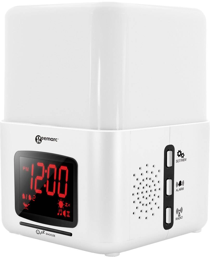 Geemarc JWNS-Light_WH_I Quarz Wecker Weiß Extra lauter Weckton