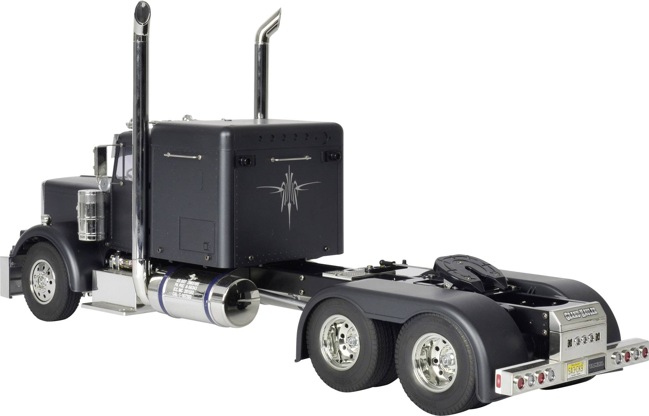 Tamiya 56356 Grand Hauler Matte Black Edition 1:14 Elektro RC Modell-LKW Bausatz Vorlackiert