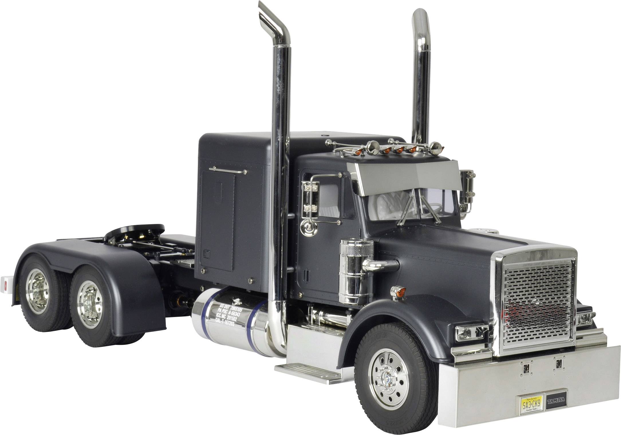 Tamiya 56356 Grand Hauler Matte Black Edition 1:14 Elektro RC Modell-LKW Bausatz Vorlackiert