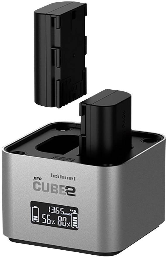 Hähnel Fototechnik Pro Cube 2, Canon 10005700 Kamera-Ladegerät Passender Akku LiIon, NiMH