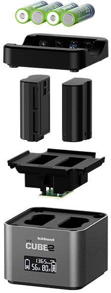 Hähnel Fototechnik Pro Cube 2, Nikon 10005710 Kamera-Ladegerät Passender Akku LiIon, NiMH