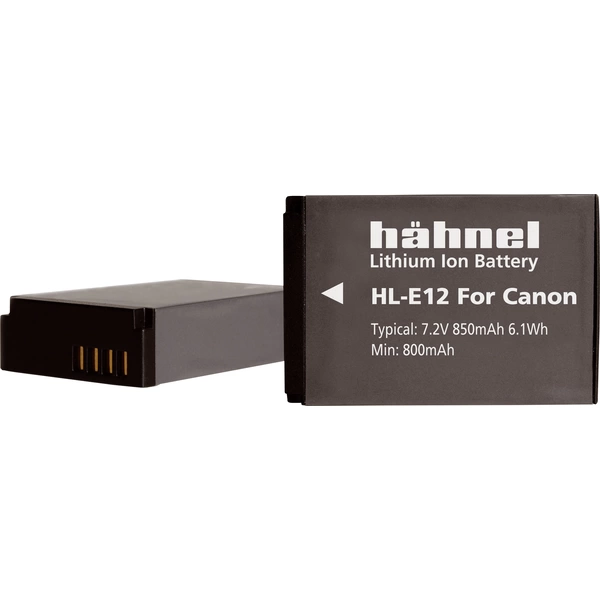 Hähnel Fototechnik HL-E12 Kamera-Akku ersetzt Original-Akku (Kamera) LP-E12 7.2V 850 mAh Hähnel Fototechnik HL-E12 Kamera-Akku ersetzt Original-Akku (Kamera) LP-E12 7.2V 850 mAh