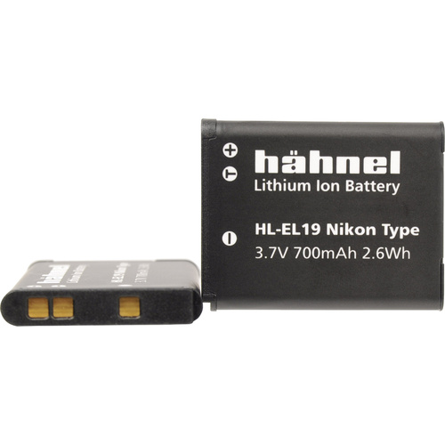 Hähnel Fototechnik HL-EL19 Batterie pour appareil photo Remplace l'accu d'origine EN-EL19 3.7 V 700 mAh