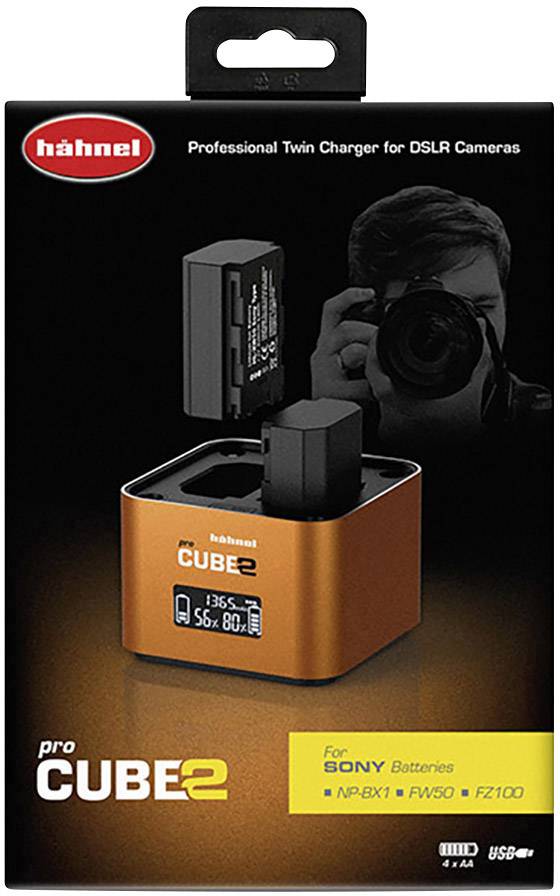 Hähnel Fototechnik Pro Cube 2, Sony 10005720 Kamera-Ladegerät Passender Akku LiIon, NiMH