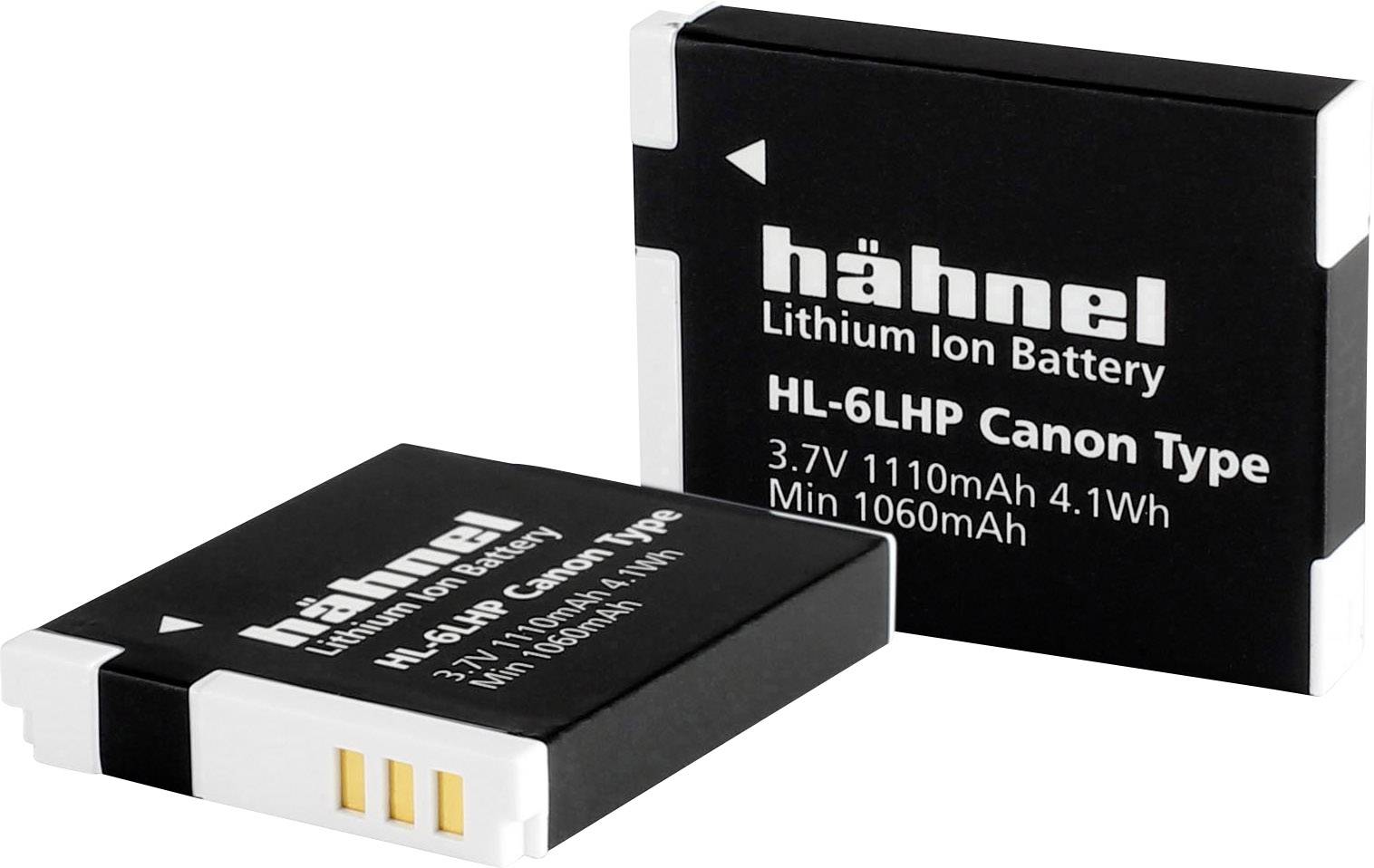 Hähnel Fototechnik HL-6LHP Kamera-Akku ersetzt Original-Akku (Kamera) NB-6L, NB-6LH 3.7V 1110 mAh