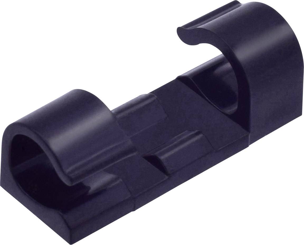 TRU COMPONENTS 93015c304r Kabelhalter selbstklebend TC-6649828 Bündel-Ø-Bereich 4 bis 7mm Schwarz