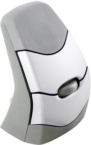 BakkerElkhuizen DXT Precision Ergo Funk Ergonomische Maus Optisch Ergonomisch Grau, Silber