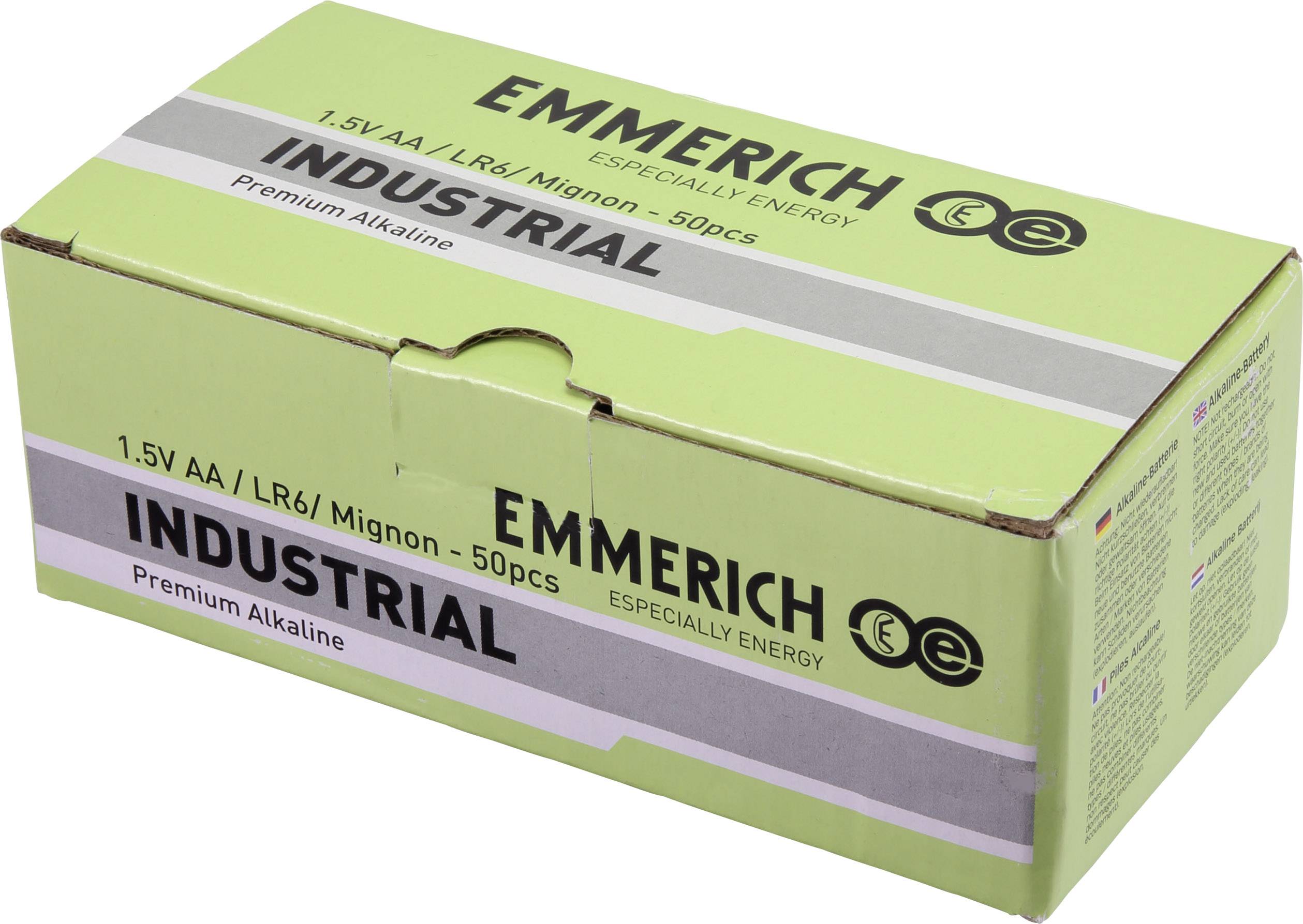 Emmerich Industrial LR06 Mignon (AA)-Batterie Alkali-Mangan 2900 mAh 50St.