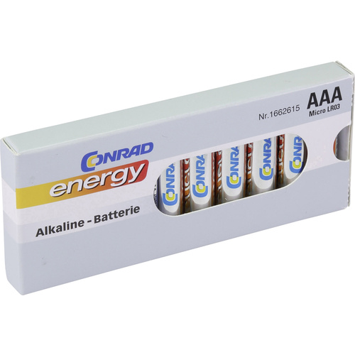 LR03 Micro (AAA)-Batterie Alkali-Mangan 1.5 V 10 St.