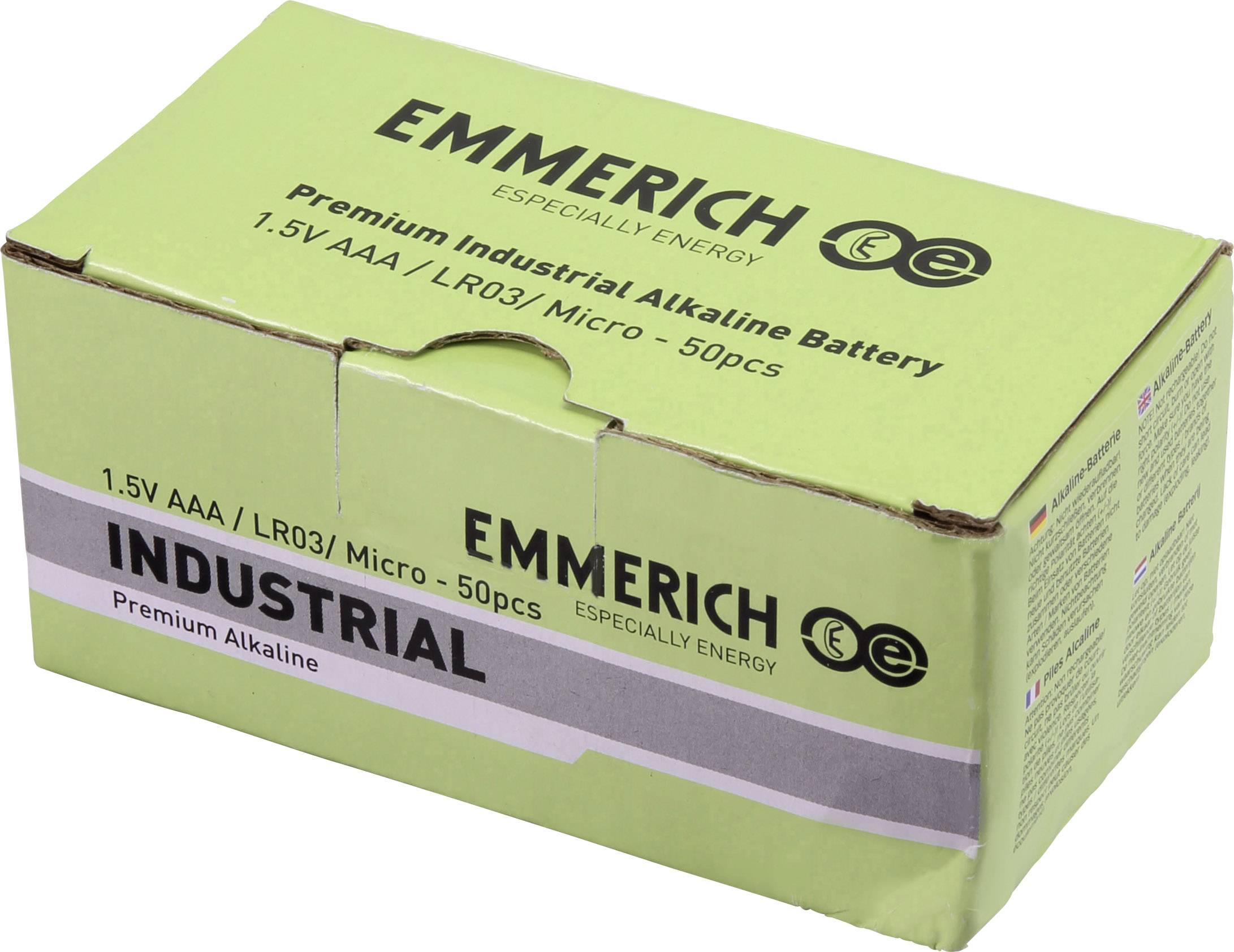 Emmerich Industrial LR03 Micro (AAA)-Batterie Alkali-Mangan 1300 mAh 50St.