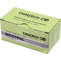Emmerich Industrial LR03 Micro (AAA)-Batterie Alkali-Mangan 1300 mAh 50St. Emmerich Industrial LR03 Micro (AAA)-Batterie Alkali-Mangan 1300 mAh 50St.