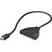 Goobay 58971 3 Port HDMI-Switch LED-Anzeige, Ultra HD-fähig, vergoldete Steckkontakte 3840 x 2160 Pixel