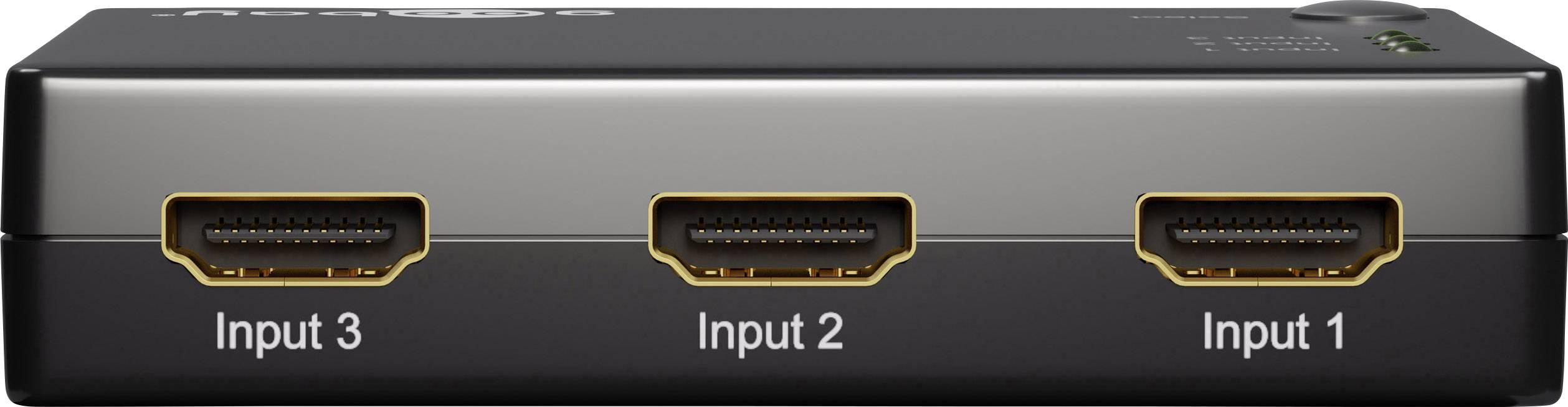 Goobay 58981 3 Port HDMI-Switch mit Fernbedienung, mit Status-LEDs 1920 x 1080 Pixel