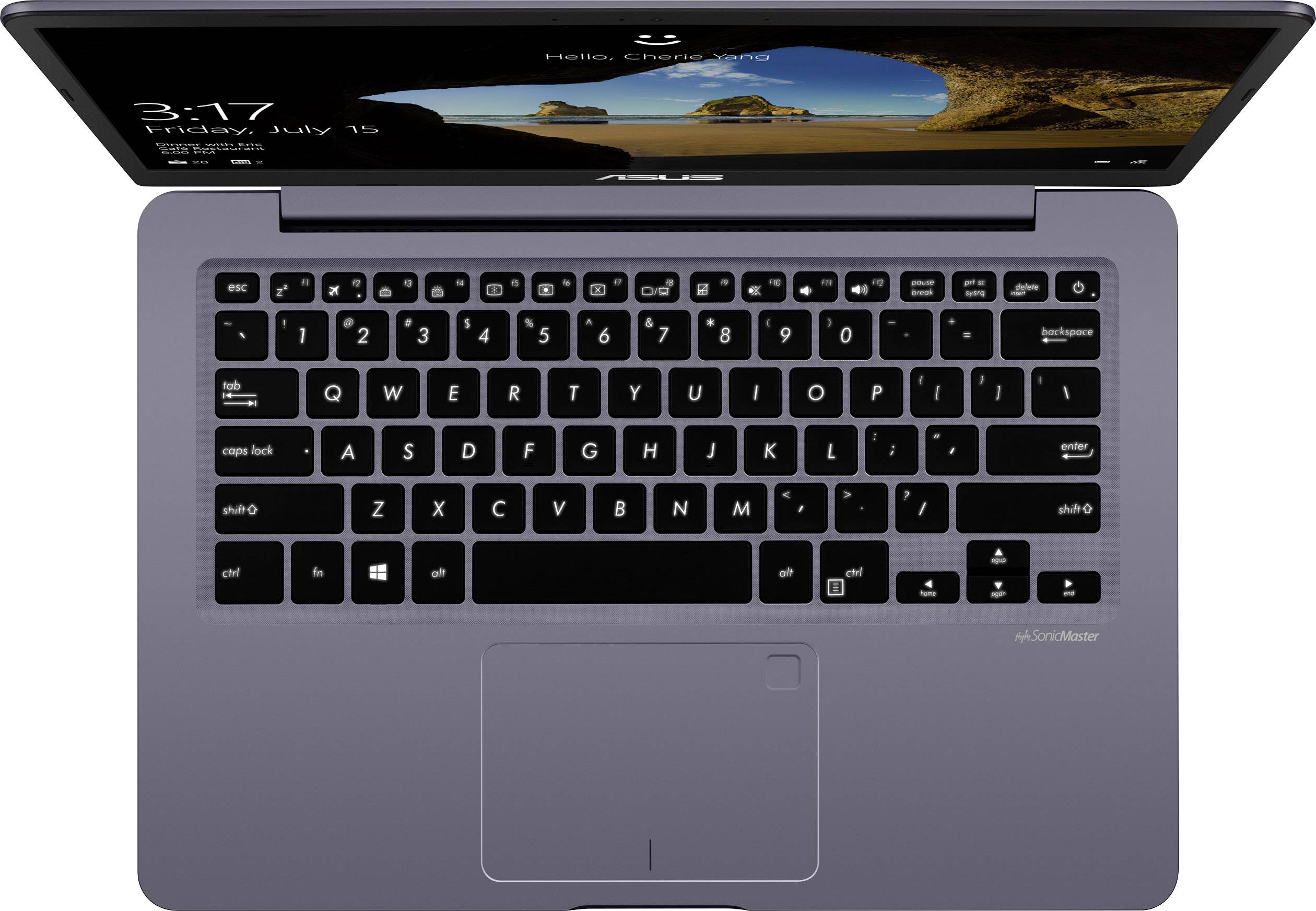 Asus Notebook 35.6 cm (14.0 Zoll) HD+ Intel® Core™ i5 I5-8250U 8 GB RAM 256 GB SSD Deutsch, QWERTZ Grau 90NB0FX2-M01230