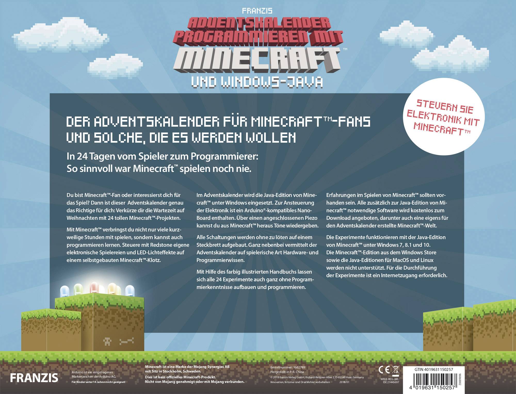 MAKERFACTORY Programmieren mit Minecraft™ und Windows-Java Adventskalender