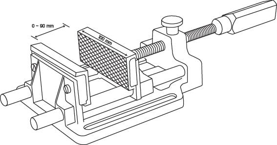 TOOLCRAFT SRS-143 Schraubstock TO-4988658 Backenbreite: 100mm Spann-Weite (max.): 90mm
