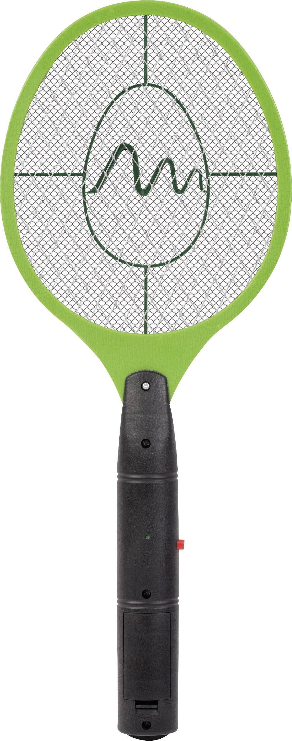 Gardigo Fly Swatter Bzzz 25154 Fliegenklatsche Stromgitter (L x B x H) 460 x 185 x 35 mm Schwarz, Grün 1 St.