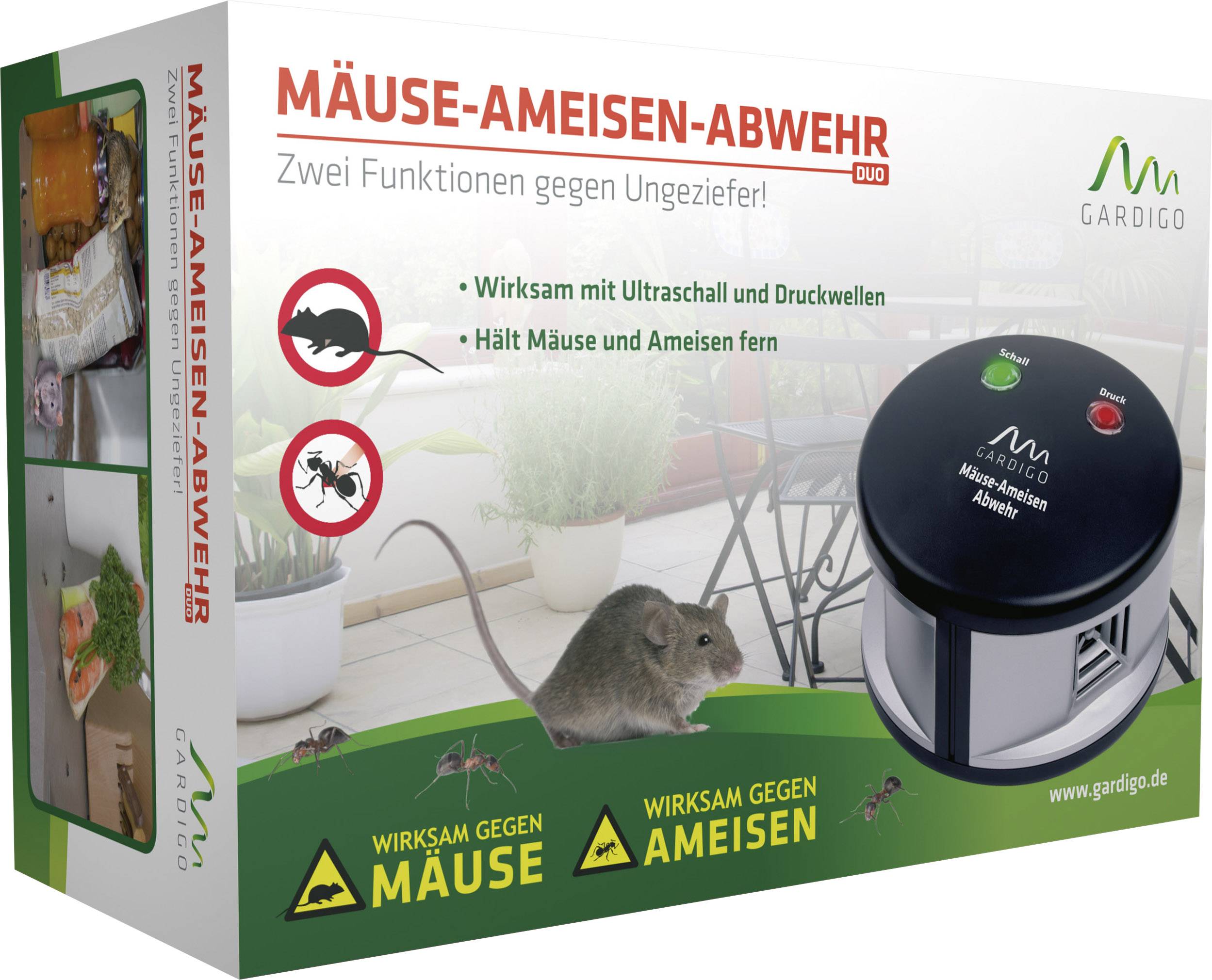 Gardigo Duo Schädlingsvertreiber Funktionsart Multifrequenz Wirkungsbereich 550 m² 1 St.