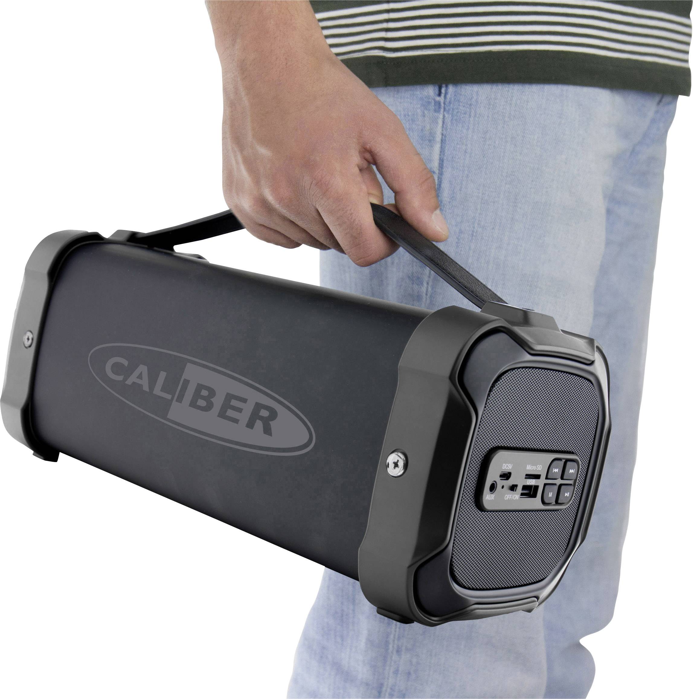 Caliber HPG525BT Bluetooth® Lautsprecher AUX, FM Radio, SD, USB Schwarz