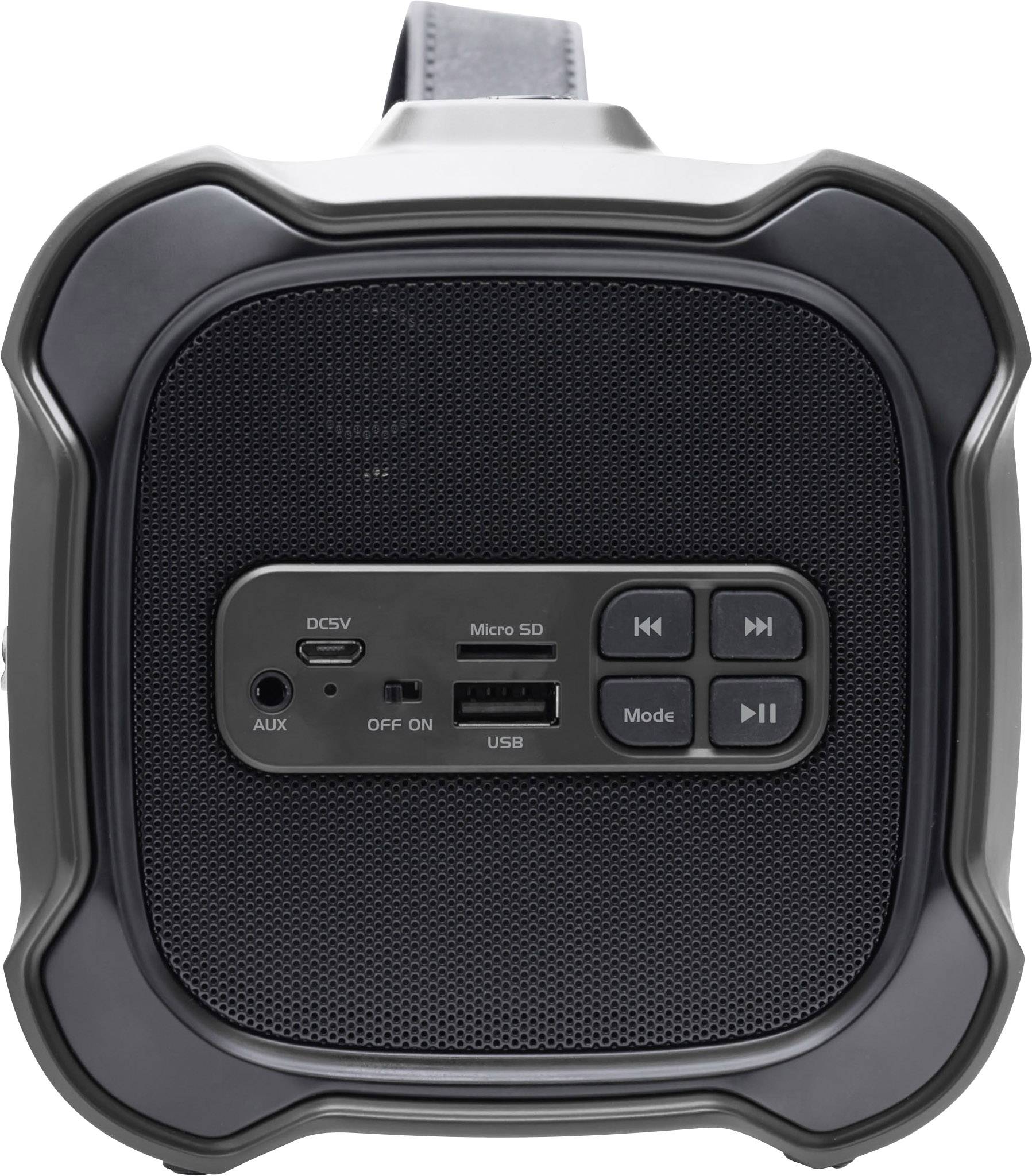 Caliber HPG525BT Bluetooth® Lautsprecher AUX, FM Radio, SD, USB Schwarz