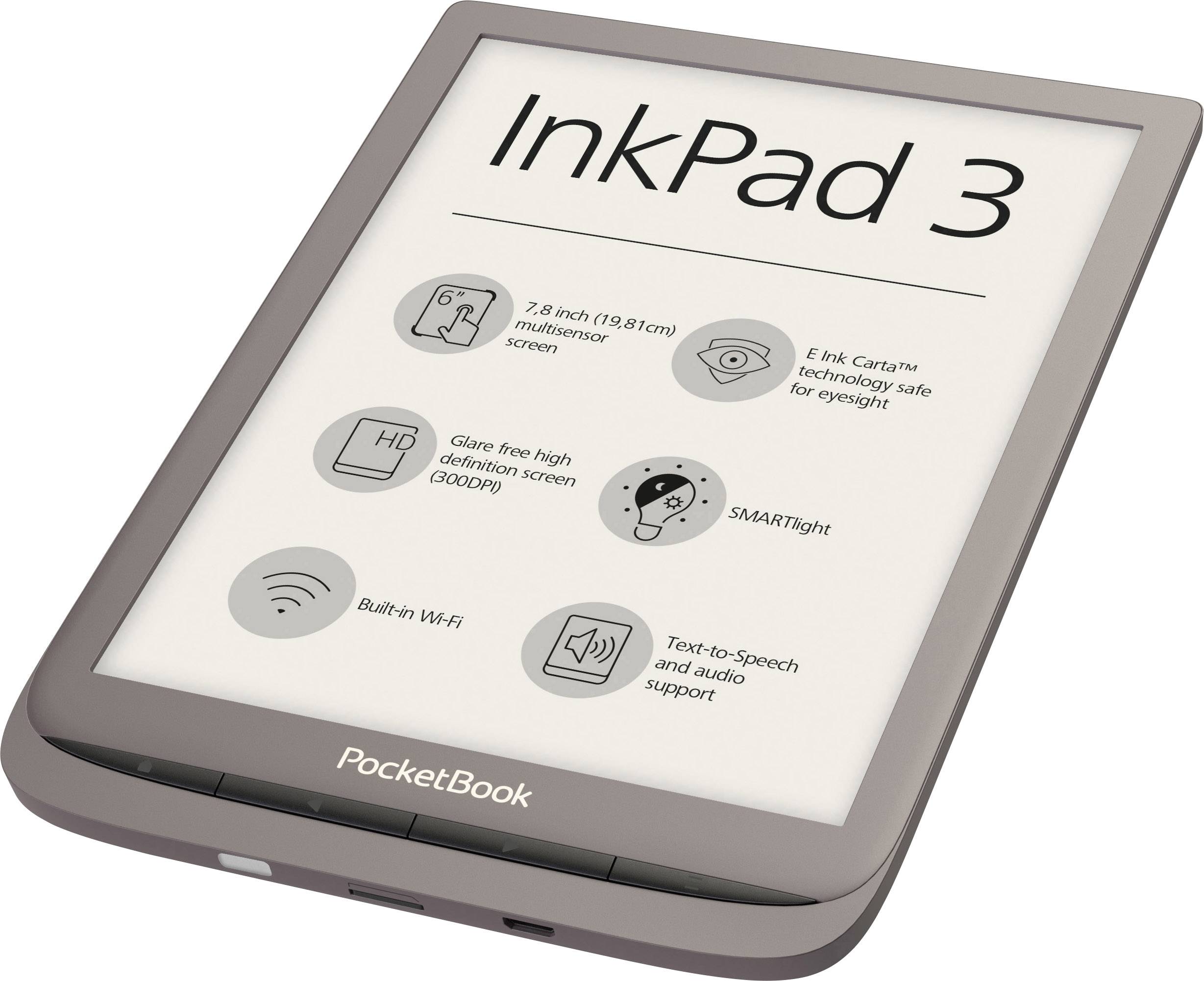 PocketBook INKPAD 3 eBook-Reader 19.8cm (7.8 Zoll) Dunkelbraun
