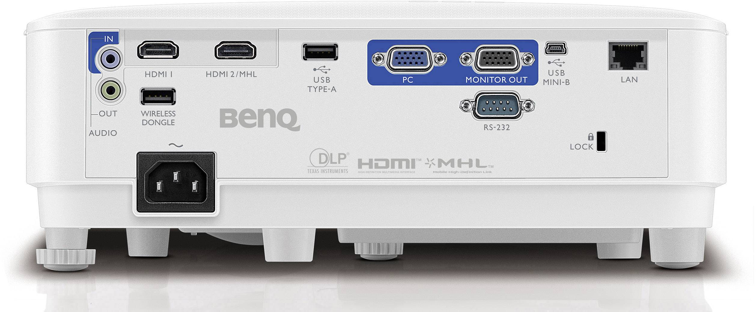 BenQ Beamer MH733 DLP Helligkeit: 4000lm 1920 x 1080 HDTV 16000 : 1 Weiß
