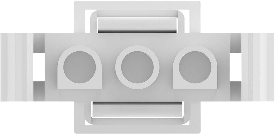 TE Connectivity Stiftgehäuse-Kabel MATE-N-LOK Polzahl Gesamt 3 Rastermaß: 6.35mm 770018-1