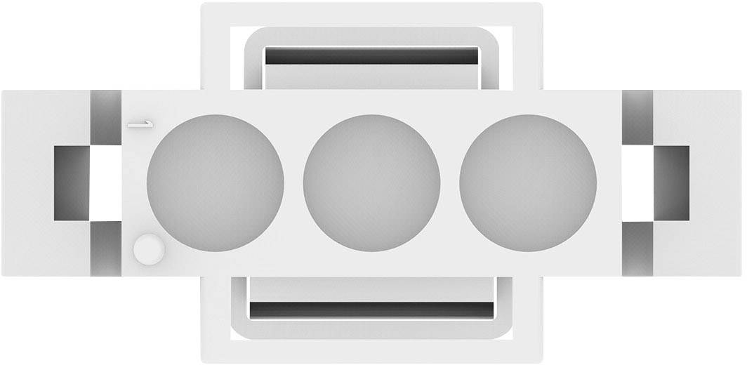 TE Connectivity Stiftgehäuse-Kabel MATE-N-LOK Polzahl Gesamt 3 Rastermaß: 6.35mm 770018-1