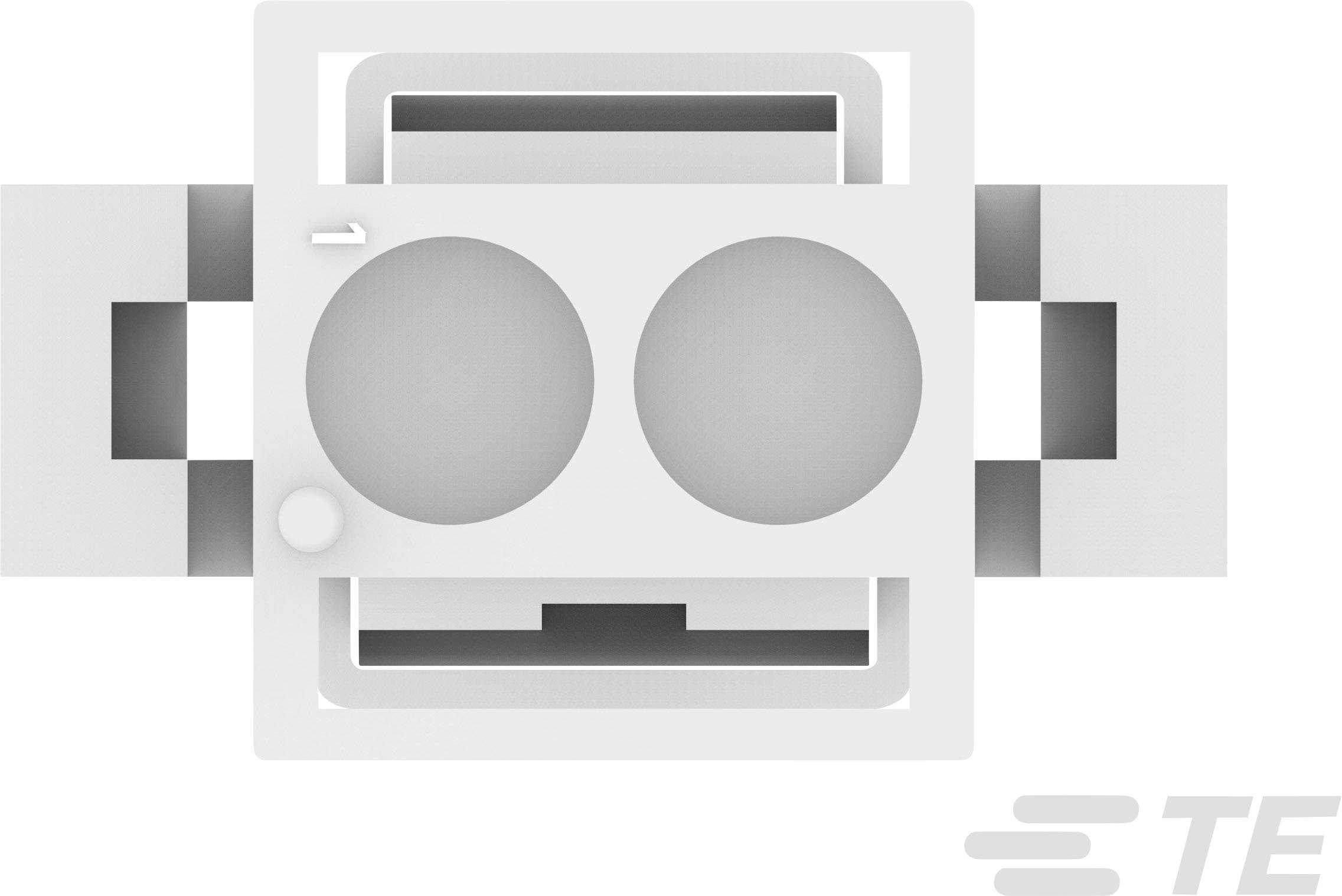 TE Connectivity Stiftgehäuse-Kabel MATE-N-LOK Polzahl Gesamt 2 Rastermaß: 6.35mm 770017-1