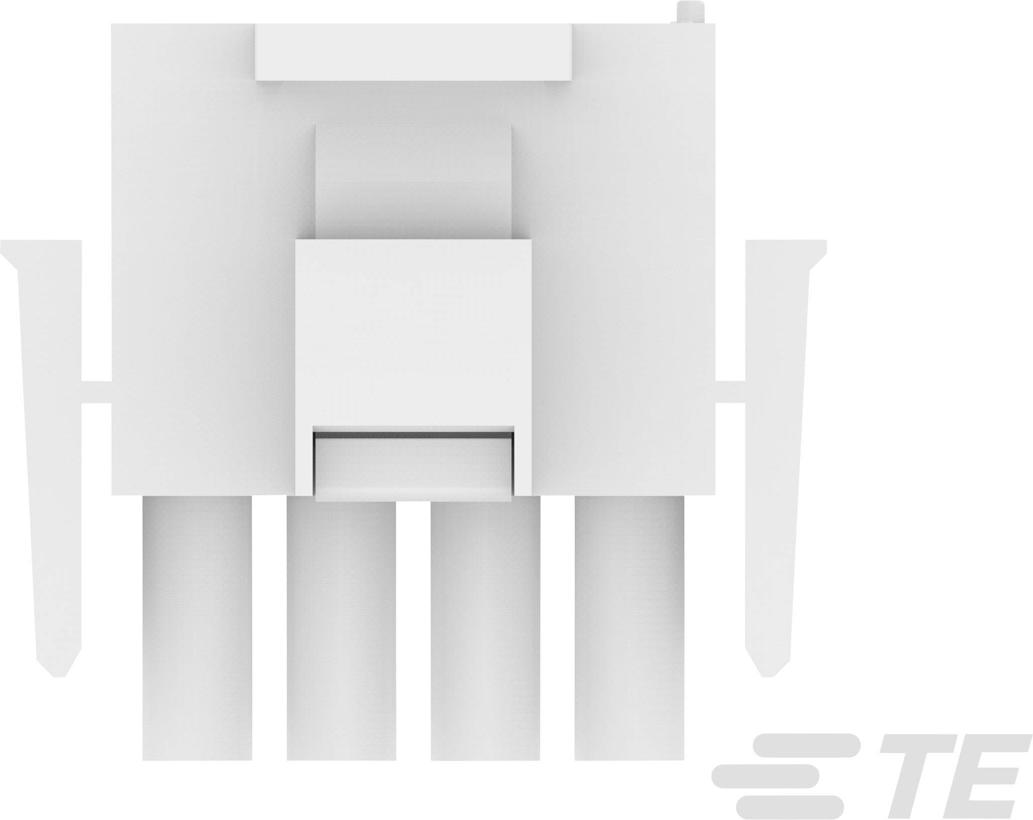 TE Connectivity Stiftgehäuse-Kabel MATE-N-LOK Polzahl Gesamt 4 Rastermaß: 6.35mm 770019-1