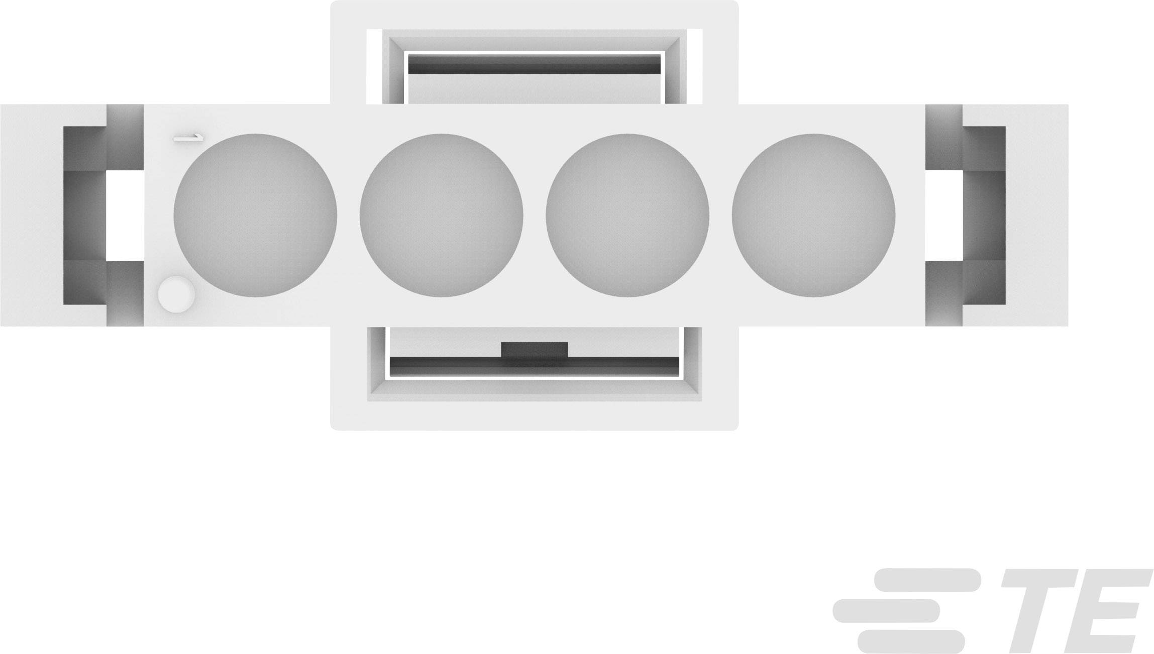 TE Connectivity Stiftgehäuse-Kabel MATE-N-LOK Polzahl Gesamt 4 Rastermaß: 6.35mm 770019-1