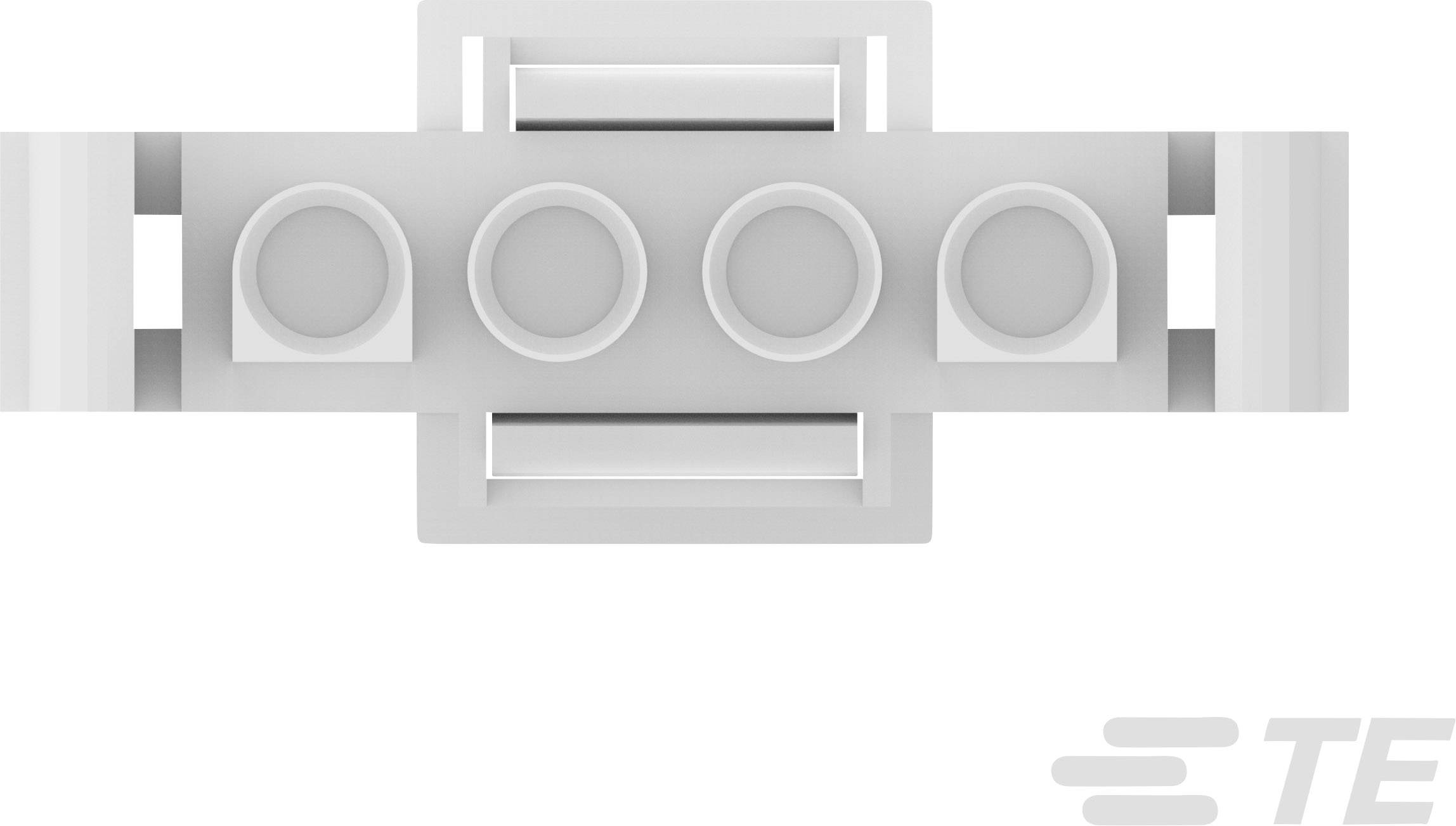 TE Connectivity Stiftgehäuse-Kabel MATE-N-LOK Polzahl Gesamt 4 Rastermaß: 6.35mm 770019-1