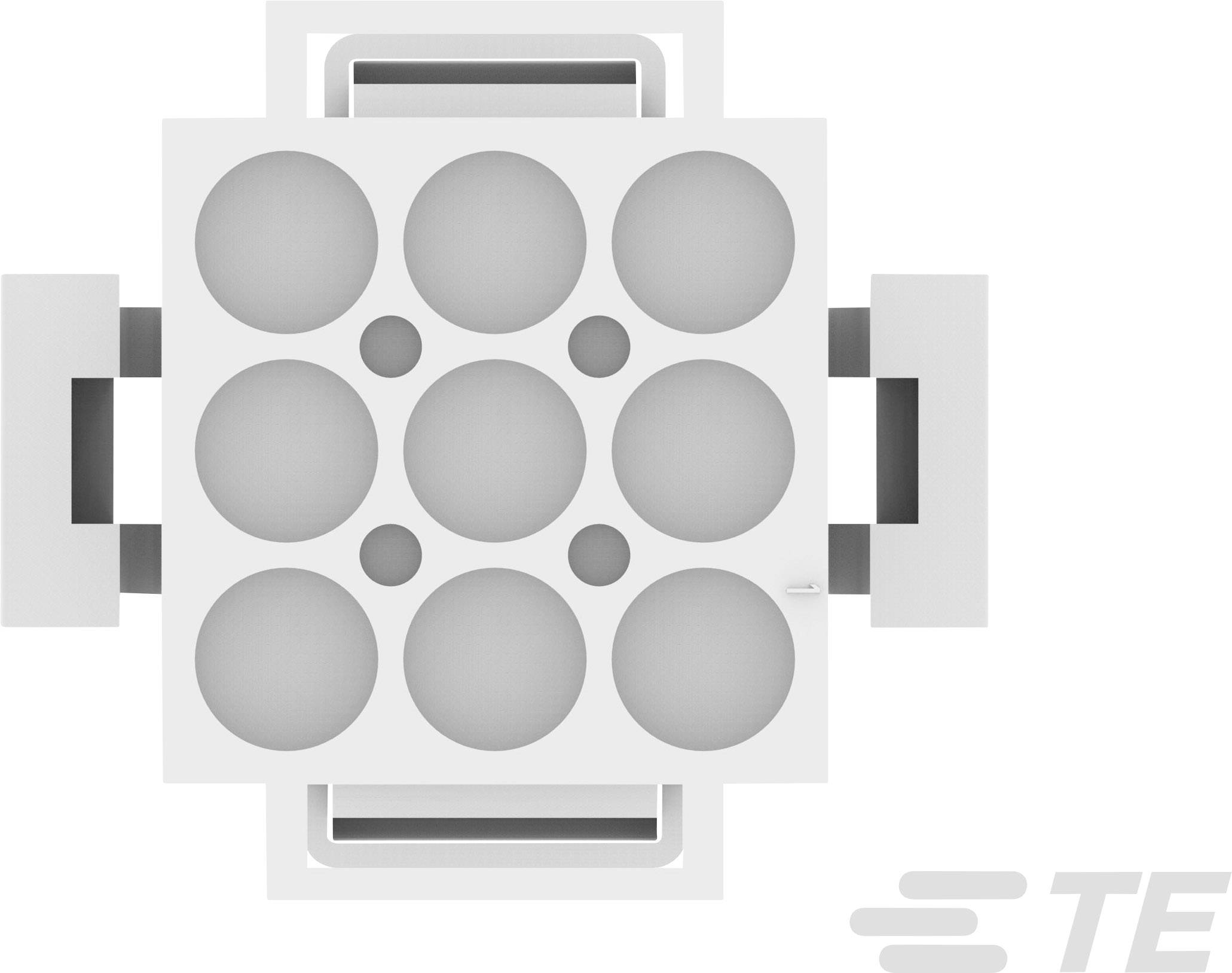 TE Connectivity Stiftgehäuse-Kabel MATE-N-LOK Polzahl Gesamt 9 Rastermaß: 6.35mm 770021-1
