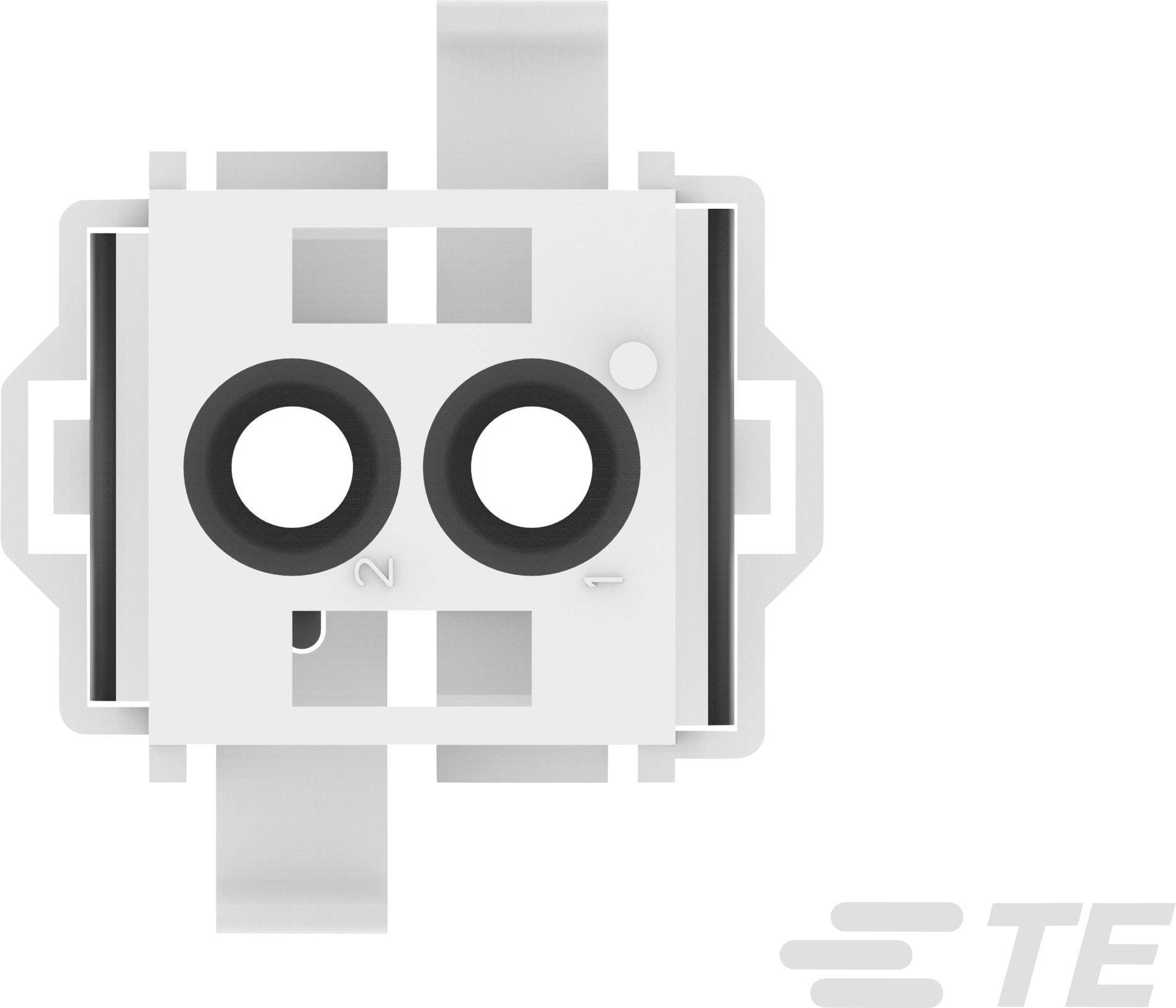 TE Connectivity Buchsengehäuse-Kabel MATE-N-LOK Polzahl Gesamt 2 Rastermaß: 6.35mm 770024-1