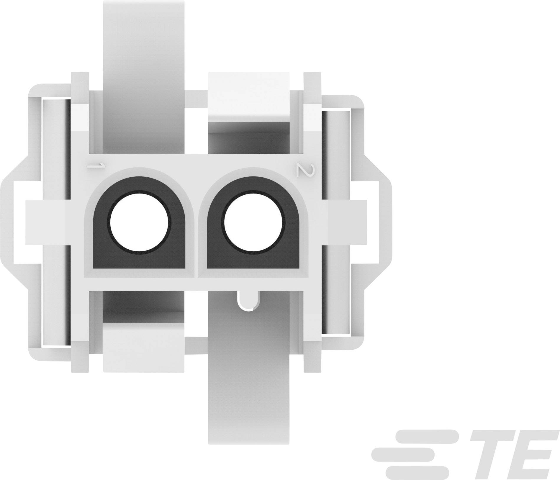 TE Connectivity Buchsengehäuse-Kabel MATE-N-LOK Polzahl Gesamt 2 Rastermaß: 6.35mm 770024-1