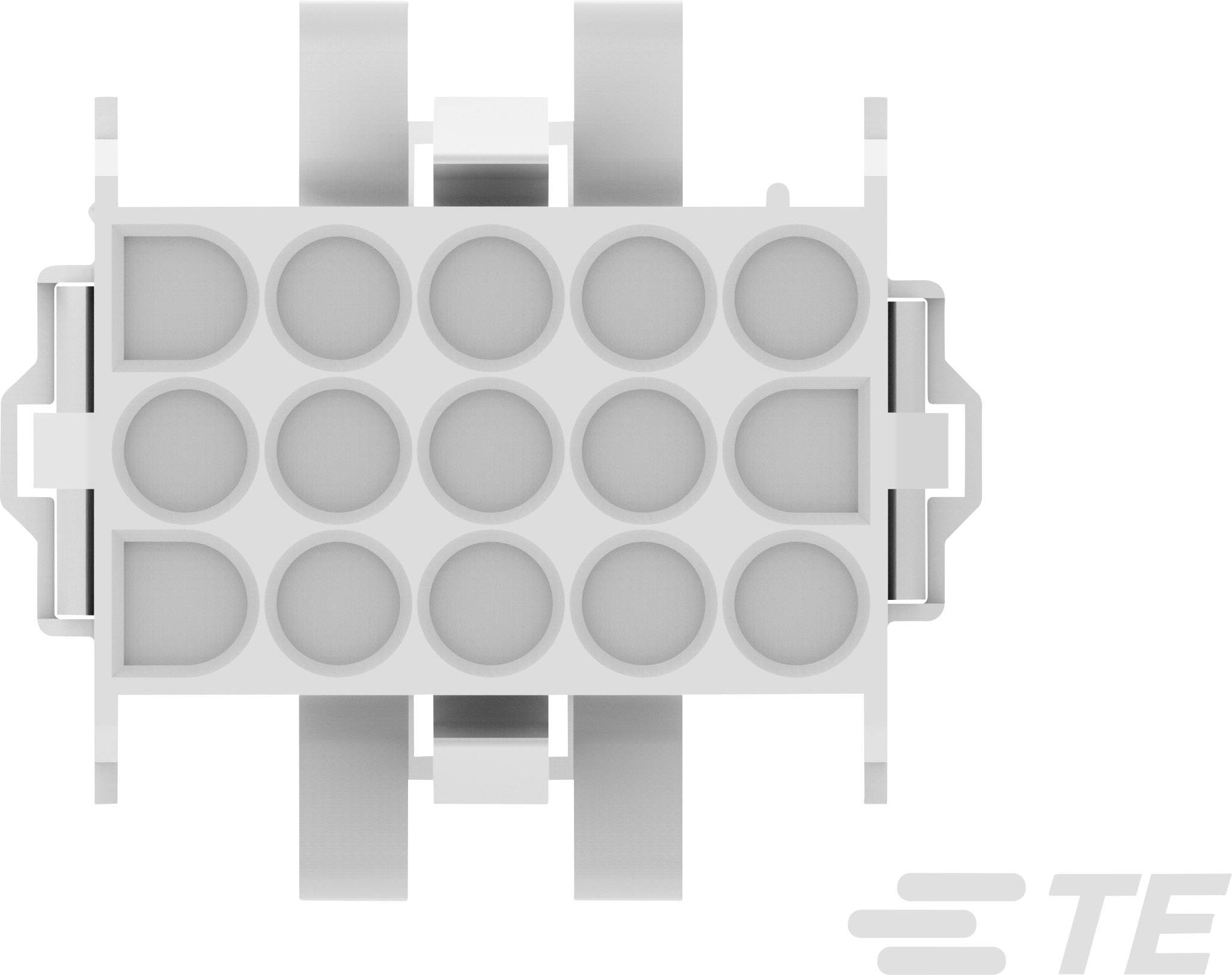 TE Connectivity Buchsengehäuse-Kabel MATE-N-LOK Polzahl Gesamt 15 Rastermaß: 6.35mm 770030-1