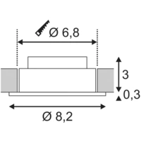 SLV 113956 New Tria 1 Set LED-Einbauleuchte LED LED fest eingebaut 3W Aluminium (gebürstet) SLV 113956 New Tria 1 Set LED-Einbauleuchte LED LED fest eingebaut 3W Aluminium (gebürstet)