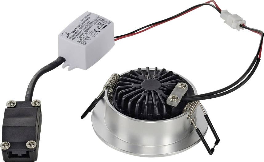 SLV 113956 New Tria 1 Set LED-Einbauleuchte LED LED fest eingebaut 3W Aluminium (gebürstet)