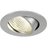 SLV 113956 New Tria 1 Set LED-Einbauleuchte LED LED fest eingebaut 3W Aluminium (gebürstet) SLV 113956 New Tria 1 Set LED-Einbauleuchte LED LED fest eingebaut 3W Aluminium (gebürstet)