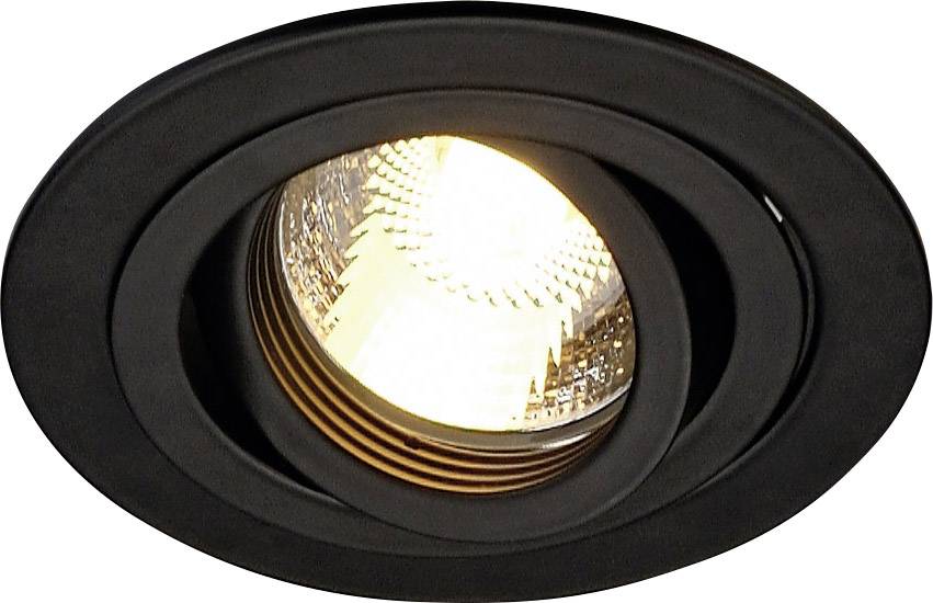 SLV 111710 New Tria 1 Einbauleuchte LED, Halogen GU10 50 W Schwarz