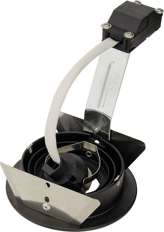 SLV 111710 New Tria 1 Einbauleuchte LED, Halogen GU10 50 W Schwarz