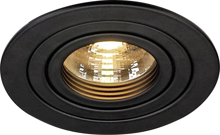 SLV 111710 New Tria 1 Einbauleuchte LED, Halogen GU10 50 W Schwarz