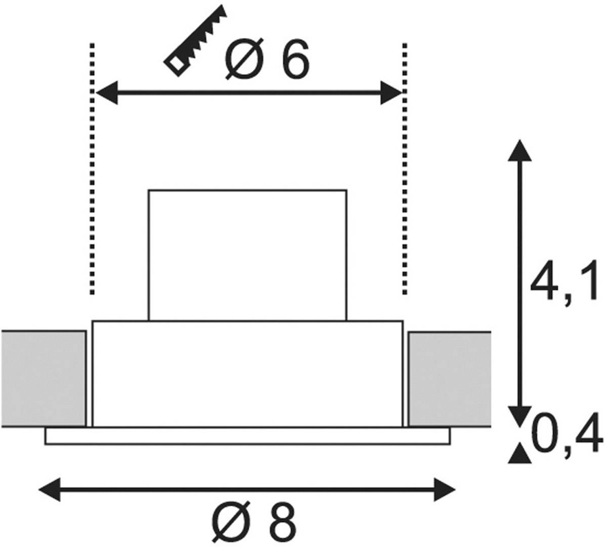 SLV 114421 Patta-I LED-Einbauleuchte LED LED fest eingebaut 12W Weiß (matt)