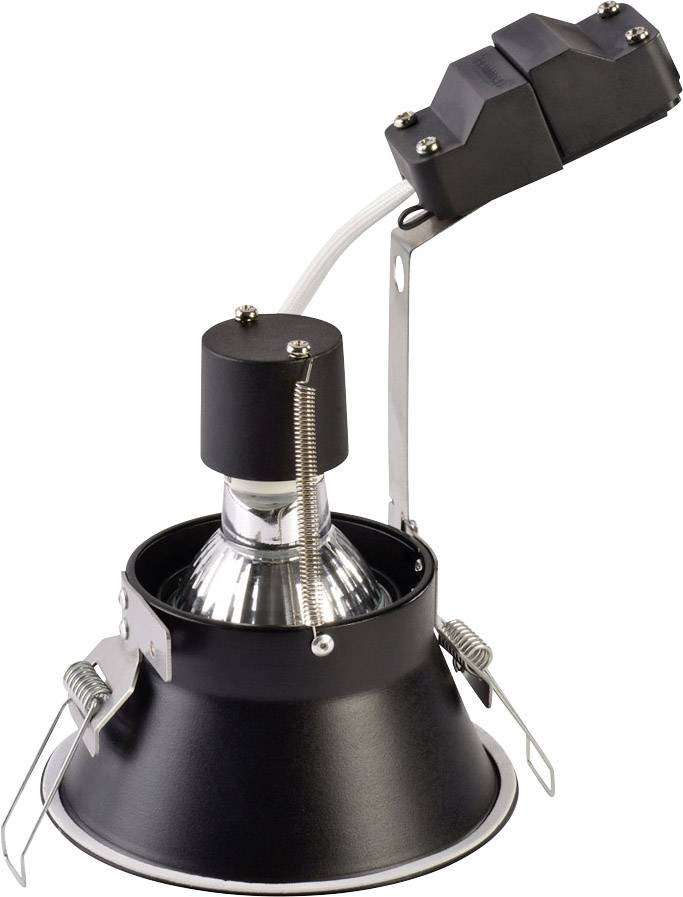SLV 113160 Horn-O Einbauleuchte LED GU10 50W Schwarz (matt)