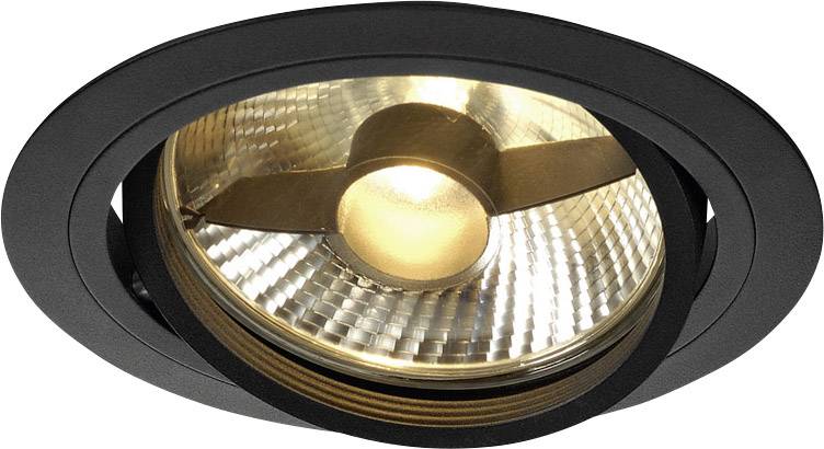 SLV 113550 New Tria 1 Einbauleuchte Halogen, LED GU10 75W Schwarz (matt)