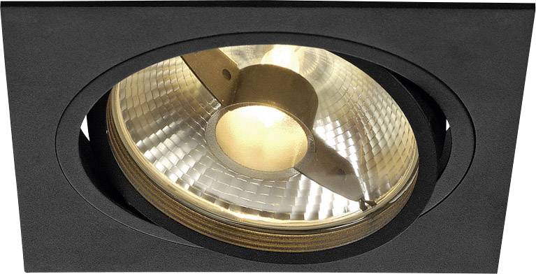 SLV 113830 New Tria 1 Einbauleuchte Halogen, LED GU10 75W Schwarz (matt)